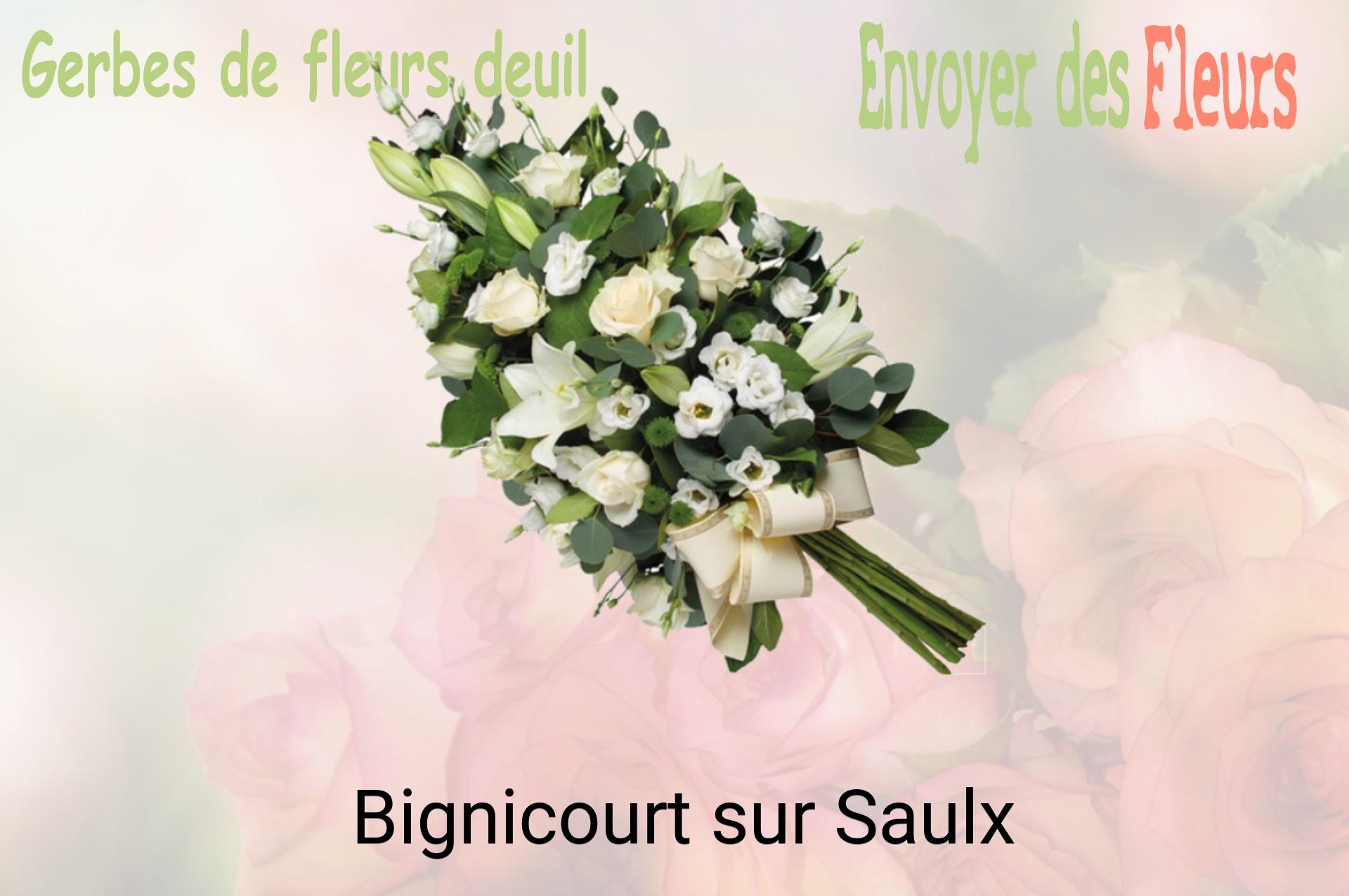 Gerbe de fleurs de deuil livrée à Bignicourt-sur-Saulx